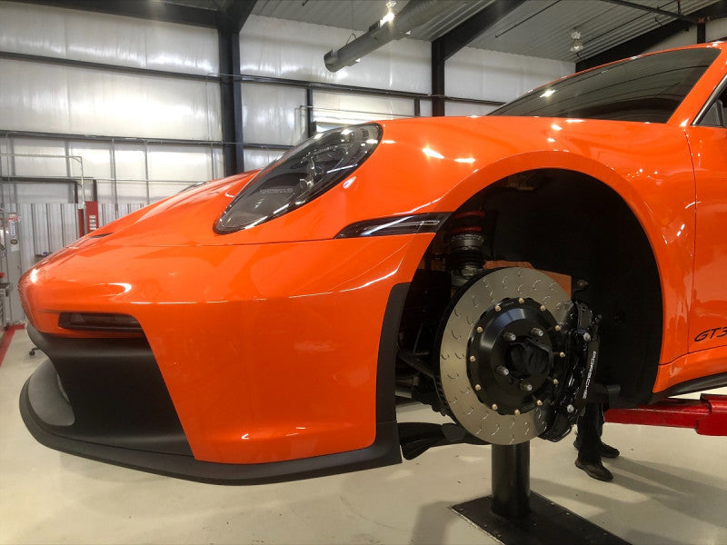 AP Racing by Essex 2-piece S Vane Competition J Hook Disc Pair (Front 408x34mm)- Porsche 992 GT3, GT3 RS Iron & PCCB