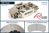 AP Racing by Essex Radi-CAL ENP Competition Brake Kit (Rear CP9449/380mm)- Porsche 992 GT3