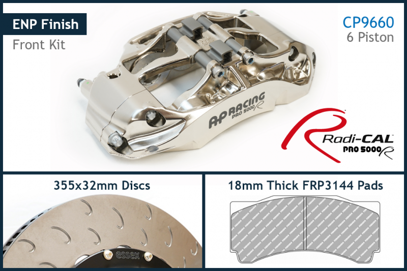 AP Racing by Essex Radi-CAL ENP Competition Brake Kit (Front CP9660/355mm)- C6 Corvette