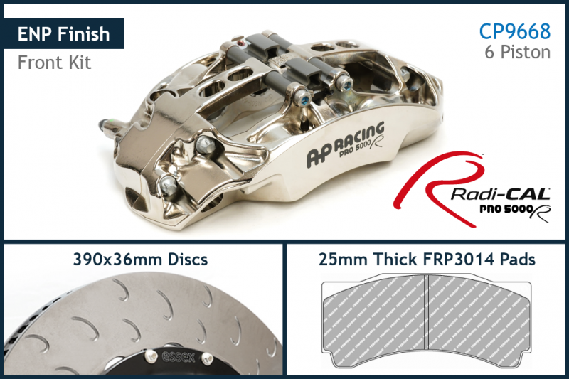 AP Racing by Essex Radi-CAL ENP Competition Brake Kit (Front CP9668/390mm)- C7 Corvette (all trims)