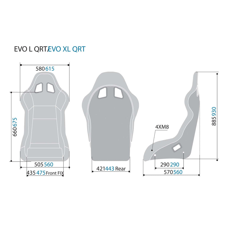 Sparco Evo L QRT Fiberglass Racing Seat