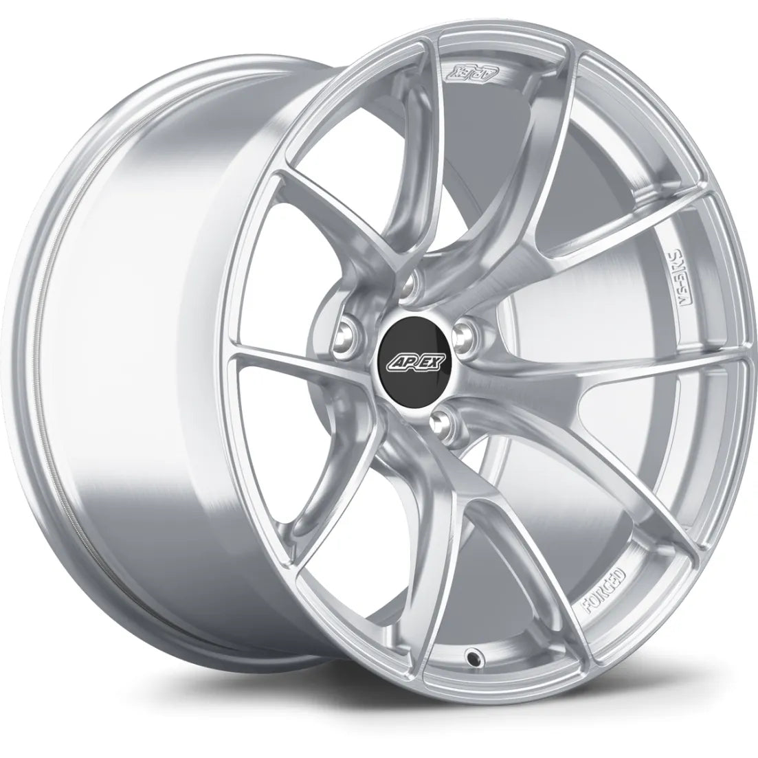 Apex VS-5RS 18x11" ET7 Wheels - 5x120mm / 67.1mm - Brushed Clear