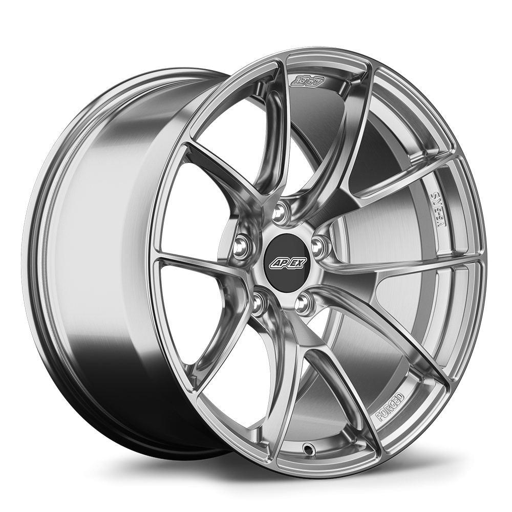 18x11" ET38 Brushed Clear APEX VS-5RS Forged Corvette Wheel