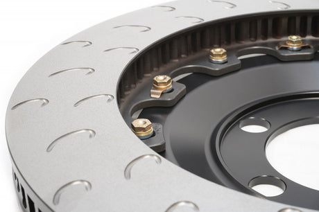 AP Racing by Essex 2-piece S Vane Competition J Hook Disc Pair (Front 408x34mm)- Porsche 992 GT3, GT3 RS Iron & PCCB