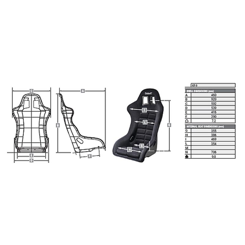 Sabelt GT3 Racing Seat